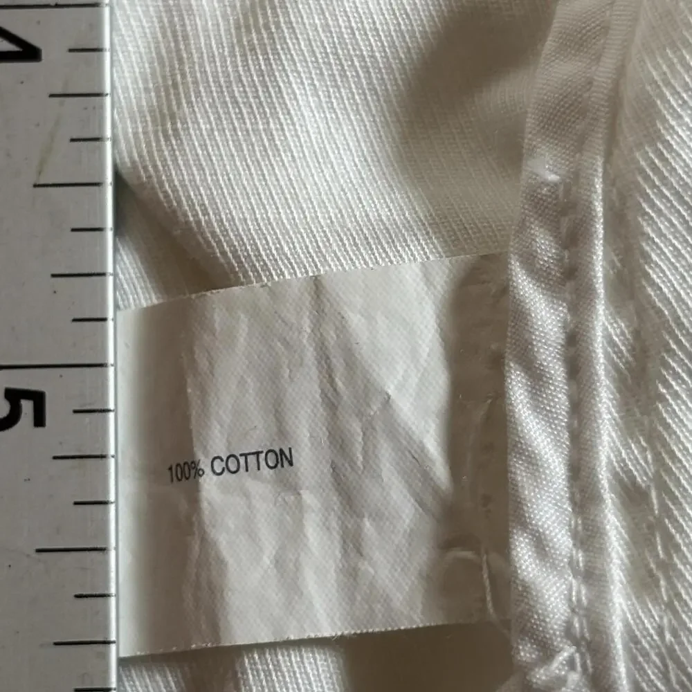 GAP Women’s White Cotton Utility Jacket Button Front Pockets Size Small